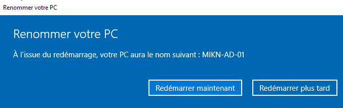 Redémarrez le serveur