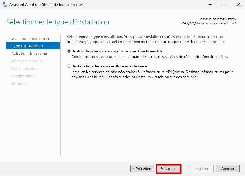 Assistant d’installation